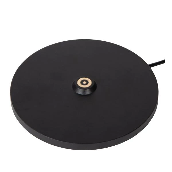 Lucide JUSTINE - Oplaadbare Tafellamp Buiten - Accu/Batterij - LED Dimb. - 1x2W 2700K - IP54 - Met draadloos oplaadstation - Zwart - detail 3